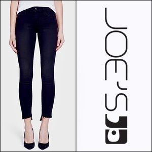 Joe's Jeans Flawless Skinny Ankle Black Jeans 25